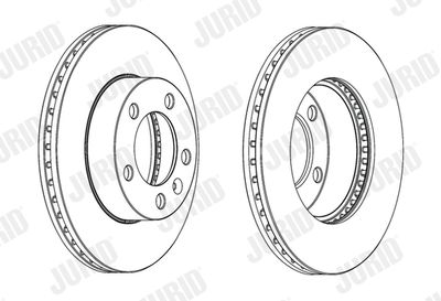 562713JC1 JURID Тормозной диск