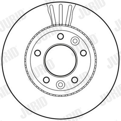 562791JC JURID Тормозной диск