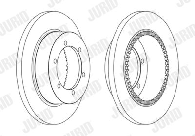 562840JC JURID Тормозной диск