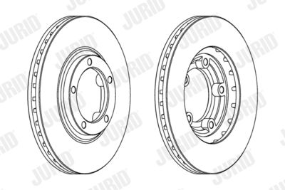 562846JC JURID Тормозной диск