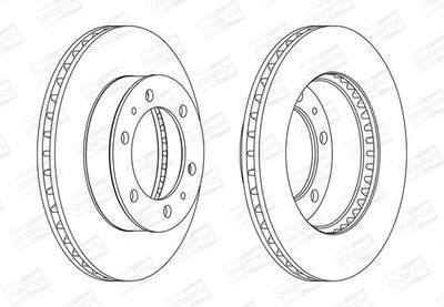 562861CH CHAMPION Тормозной диск