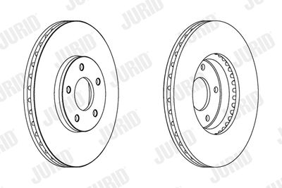 562910JC JURID Тормозной диск