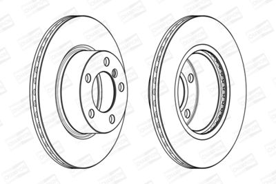 562976CH CHAMPION Тормозной диск
