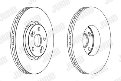 563025JC1 JURID Тормозной диск
