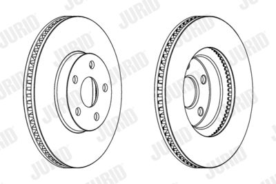 563051JC JURID Тормозной диск