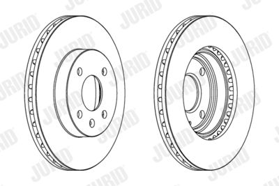 563081JC JURID Тормозной диск
