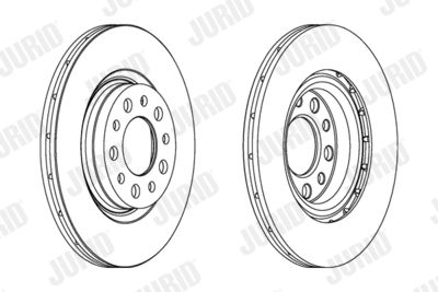 563085JC JURID Тормозной диск