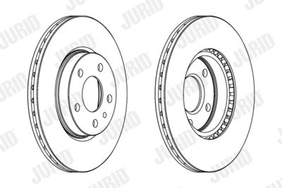563105JC JURID Тормозной диск