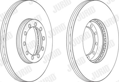 567948J JURID Тормозной диск