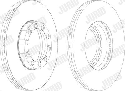 567954J JURID Тормозной диск