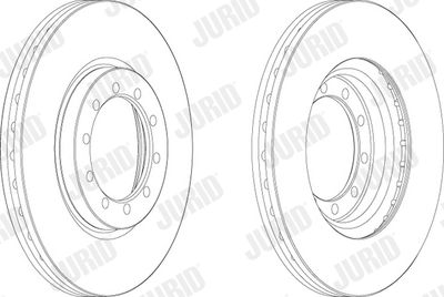 569102J JURID Тормозной диск