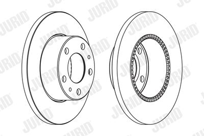 569106J JURID Тормозной диск
