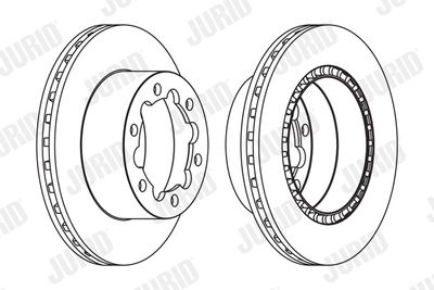 569138J JURID Тормозной диск