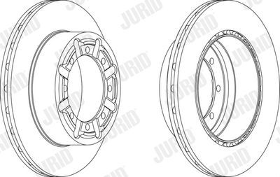 569269J JURID Тормозной диск