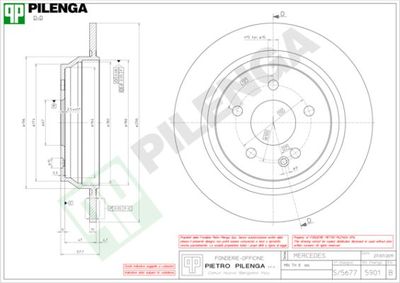 5901 PILENGA Тормозной диск