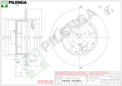 5906 PILENGA Тормозной диск