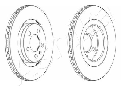 60000905 ASHIKA Тормозной диск
