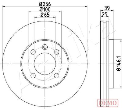 60000951C ASHIKA Тормозной диск