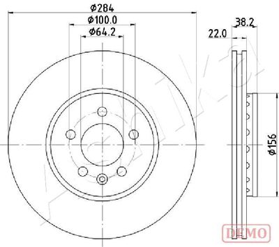 6004442C ASHIKA Тормозной диск