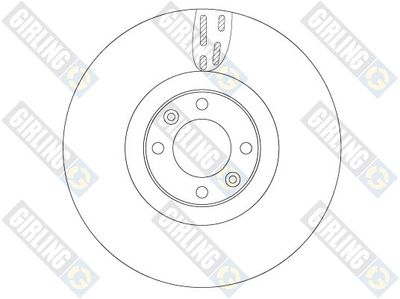 6061401 GIRLING Тормозной диск