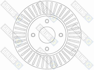 6062491 GIRLING Тормозной диск