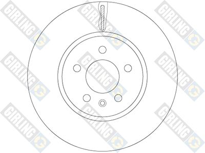 6062605 GIRLING Тормозной диск