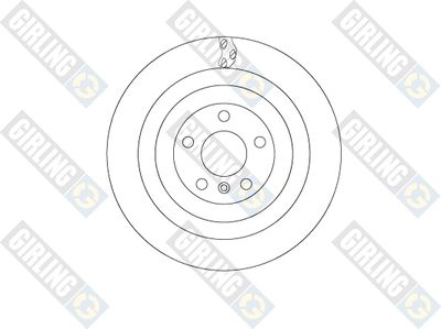 6063655 GIRLING Тормозной диск