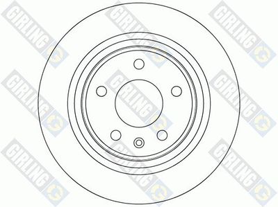 6063704 GIRLING Тормозной диск