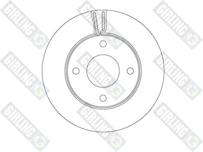 6064171 GIRLING Тормозной диск