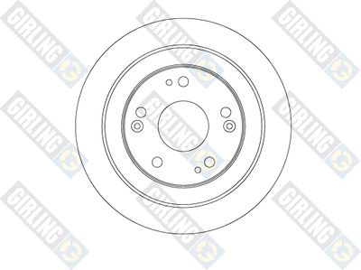6065264 GIRLING Тормозной диск