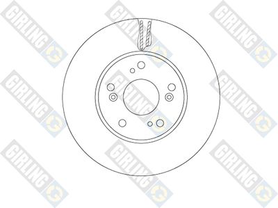 6065271 GIRLING Тормозной диск