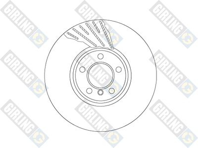 6066125 GIRLING Тормозной диск