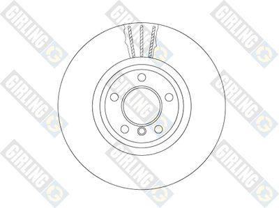 6066155 GIRLING Тормозной диск