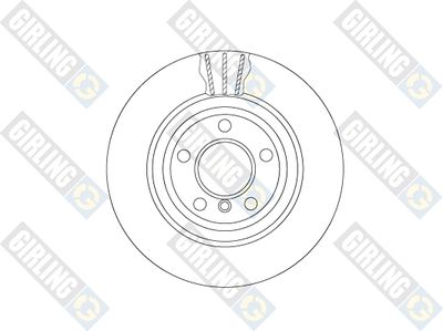 6066175 GIRLING Тормозной диск
