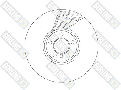 6066225 GIRLING Тормозной диск