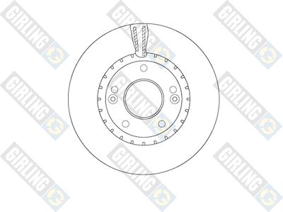 6066281 GIRLING Тормозной диск