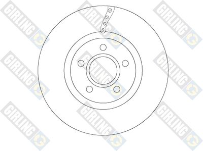 6066531 GIRLING Тормозной диск