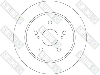 6066854 GIRLING Тормозной диск