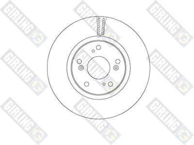 6066891 GIRLING Тормозной диск