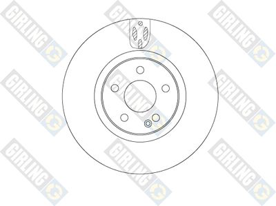 6067445 GIRLING Тормозной диск