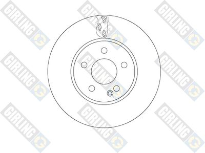 6067455 GIRLING Тормозной диск