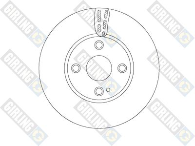 6067931 GIRLING Тормозной диск