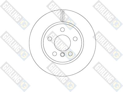 6067991 GIRLING Тормозной диск