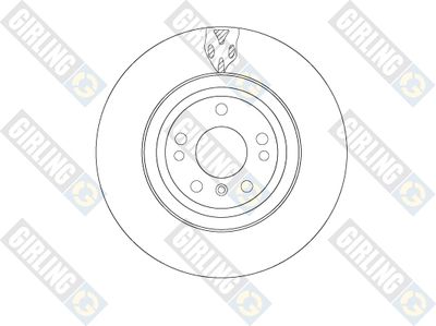 6068335 GIRLING Тормозной диск