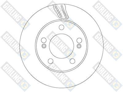 6068785 GIRLING Тормозной диск