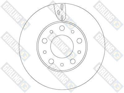 6069185 GIRLING Тормозной диск