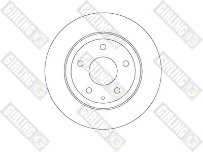 6081154 GIRLING Тормозной диск