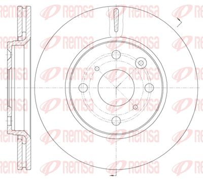 6100310 REMSA Тормозной диск