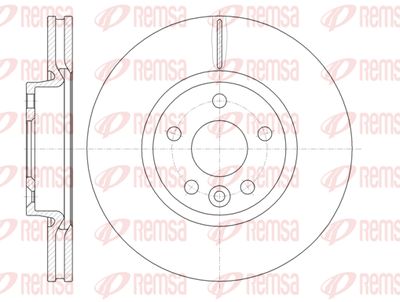 6101910 REMSA Тормозной диск