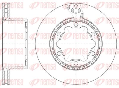 6103610 REMSA Тормозной диск